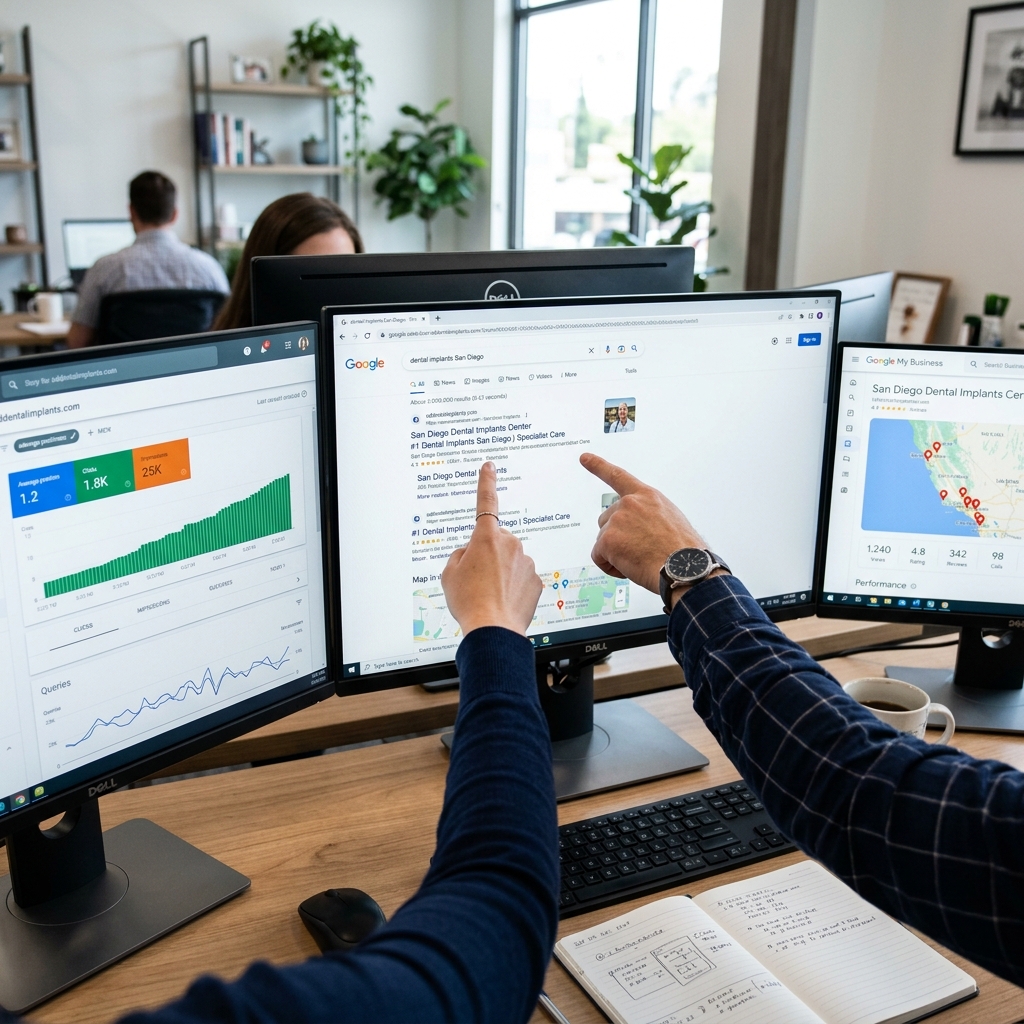 Google Local Search Rankings for California Dental Clinics