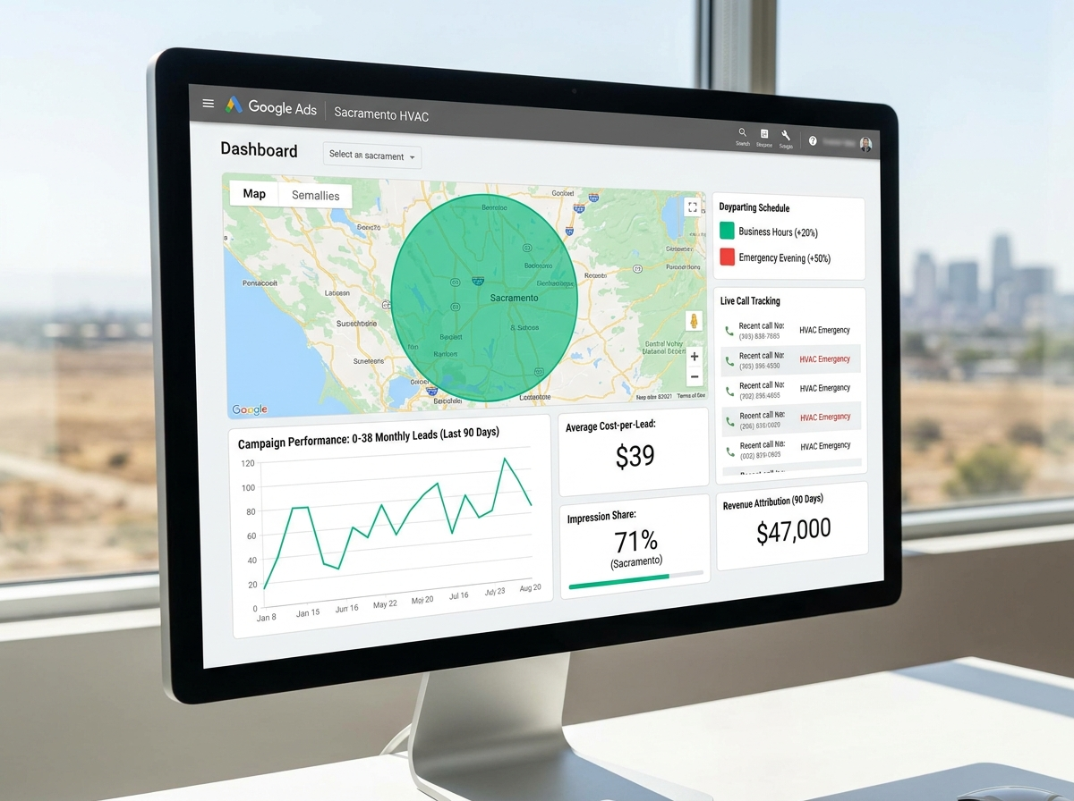 Sacramento HVAC Company — Dominating Local Search