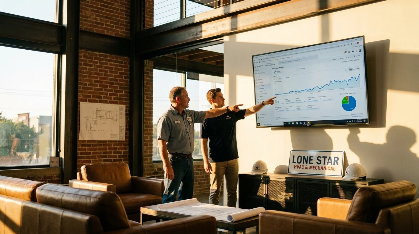 Case Study 1: Dallas HVAC Company — From Page 3 to Page 1 in 5 Months, 267% Lead Increase
